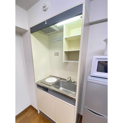 ユニオンマンスリー青葉台１　203　1K・シングル☆モニター付きインターフォン完備♪人気のデスク＆チェア付き♪の物件写真3