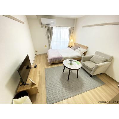 ユニオンマンスリー河辺１　205　1R・セミダブル☆快適なソファ付き♪■物件近くにスーパー「ビッグ・エー」ありの物件写真1