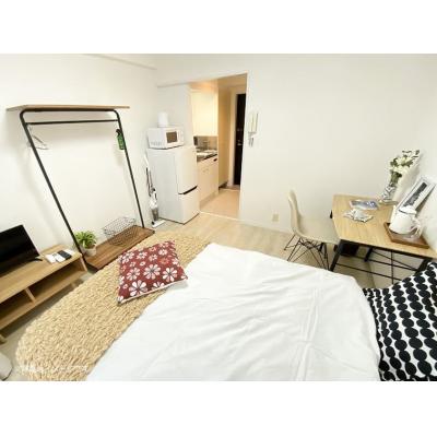 ユニオンマンスリー仙川ソアヴィータ１　204　1R・セミダブル☆【禁煙ルーム】人気の角部屋♪デスク・チェア完備の物件写真2