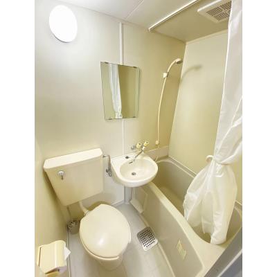 ユニオンマンスリーみずほ台１　212　1K・シングル☆人気の角部屋♪デスク・チェア＆室内洗濯機など生活家電のあるお部屋の物件写真3