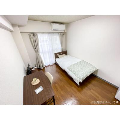 ●2026年2月2日から入居可●ユニオンマンスリー柏７　412　1K・シングル☆デスク・チェアや室内洗濯機など家具家電付きのお部屋！物件近くにコンビニもあり便利の物件写真1