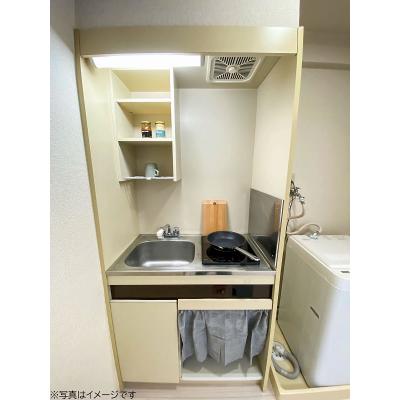 ユニオンマンスリー南多摩レジデンス１　206　1R・シングル☆【禁煙ルーム】◆インターネット固定回線（有線・Wi-Fi）無料の部屋◆オートロック有の物件写真3