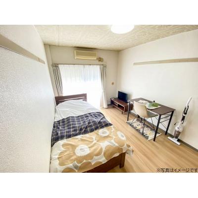 ユニオンマンスリー砂川七番クレール１　102　1R・シングル☆デスク・チェア完備♪洗濯機や冷蔵庫など生活家電のあるお部屋の外観画像