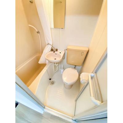 ユニオンマンスリー砂川七番クレール１　102　1R・シングル☆デスク・チェア完備♪洗濯機や冷蔵庫など生活家電のあるお部屋の物件写真3