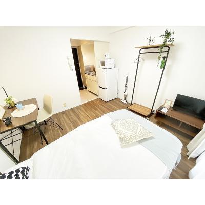 ●2026年4月27日から入居可●ユニオンマンスリー仙川ソアヴィータ１　203　1R・シングル☆【禁煙ルーム】角部屋♪デスク・チェア完備＆生活家電のあるお部屋の物件写真2