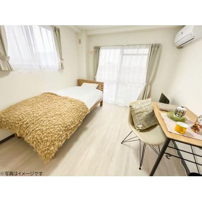 ユニオンマンスリー新京成鎌ヶ谷１　303　1K・シングル☆人気の角部屋＆2面採光♪デスク・チェア完備！安心のモニター付きインターフォンの物件写真1