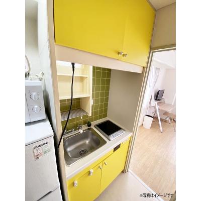 ユニオンマンスリー浦安２　501　1K・シングル☆安心のオートロック完備＆室内洗濯機♪デスク＆チェアや２ドア冷蔵庫などの家具家電付き。大手町・日本橋・西船橋まで乗換の物件写真2