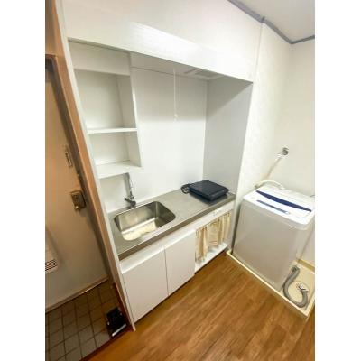 ●2026年5月4日から入居可●ユニオンマンスリー日進１　203　1K・シングル☆人気の角部屋♪室内洗濯機や２ドア冷蔵庫など生活家電のあるお部屋/JR埼京線＆JR川越線沿線、大宮駅まで1駅＆池袋駅の物件写真5