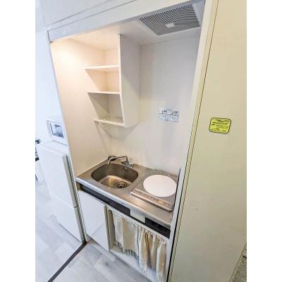 ユニオンマンスリー本厚木３　702　1R・シングル☆安心のモニター付きインターフォン＆室内洗濯機♪デスク・チェア完備/駅近くにはミロードやイオン、ヨークフーズがありの物件写真5