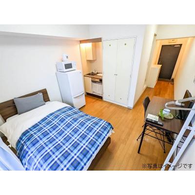 ユニオンマンスリー府中８　105　1R・シングル☆人気の角部屋物件。建物オートロック＆セキュリティ面も安心のモニター付きインターホン完備！京王線　府中駅　徒歩9分。新宿の物件写真1