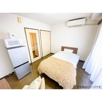 ユニオンマンスリー鷺沼１　202　1K・シングル☆デスク・チェアや2ドア冷蔵庫などの家具家電付きのお部屋。東急田園都市線　鷺沼駅　徒歩9分。駅前には深夜まで営業のスの外観画像