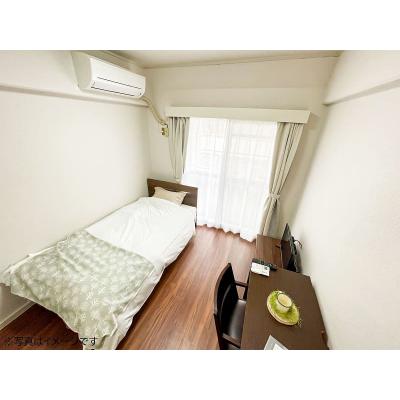 ユニオンマンスリー久米川１　403　1R・シングル☆デスク・チェア完備♪モニター付きインターフォン＆洗濯機や冷蔵庫など生活家電のあるお部屋/西武新宿線沿線/所沢駅や高田馬場駅までダイレクトアクセスの物件写真1