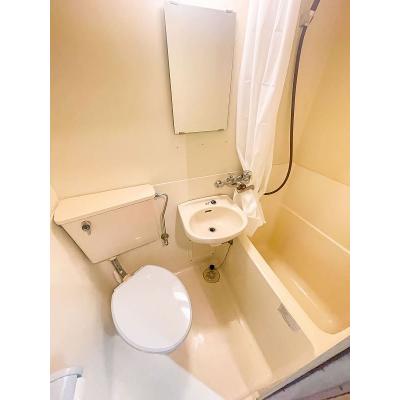 ユニオンマンスリー与野１　109　1K・シングル☆人気の角部屋♪建物オートロック＆モニター付きインターフォン＆室内洗濯機完備♪デスク・チェアのあるお部屋/さいたま新都の物件写真3