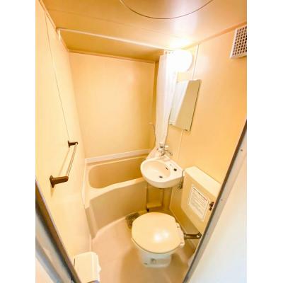 ユニオンマンスリー南柏２　303　1R・シングル☆女性も安心のモニター付きインターホン完備！デスク・チェアや洗濯機や冷蔵庫など生活家電のあるお部屋。JR常磐線沿線。物の物件写真3