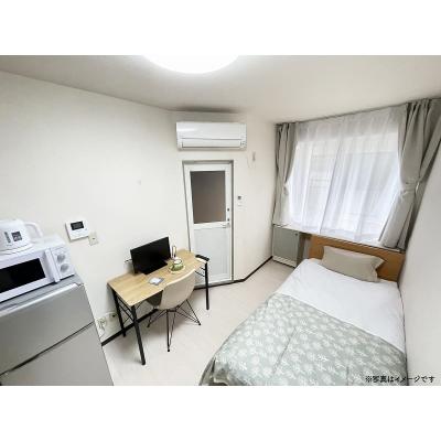 ユニオンマンスリー坂戸駅前１　103　1R・シングル☆デスク・チェア完備♪安心のモニター付きインターフォン＆室内洗濯機があるお部屋/朝霞台駅や池袋駅へ乗換なし/コンビの外観画像