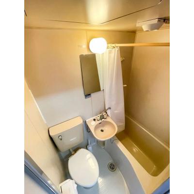 ●2026年4月25日から入居可●ユニオンマンスリー鶴川３　110　1R・シングル☆人気の角部屋＆2面採光♪デスク・チェア完備＆室内洗濯機など生活家電のあるお部屋/小田急小田原線利用で玉川学園前駅までの物件写真3