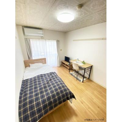 ●2026年5月4日から入居可●ユニオンマンスリー柿生３　214　1R・シングル☆人気の角部屋♪洗濯機や掃除機など生活家電完備！デスク・チェアのあるお部屋/小田急小田原線利用で、新百合ヶ丘駅まで1駅の物件写真1