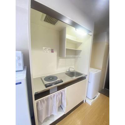 ●2026年1月22日から入居可●ユニオンマンスリー百合ヶ丘３　405　1R・シングル☆【禁煙ルーム】うれしいたっぷり収納付き＆2ドア冷蔵庫や電子レンジなど生活家電完備！/小田急小田原線利用で登戸駅の物件写真3