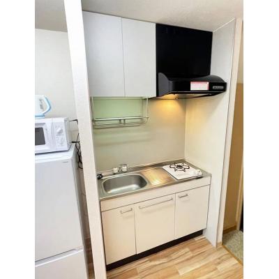 ユニオンマンスリー前原１　201　1K・セミダブル☆【禁煙ルーム】人気の角部屋＆バストイレ別！室内洗濯機など生活家電完備の物件写真2