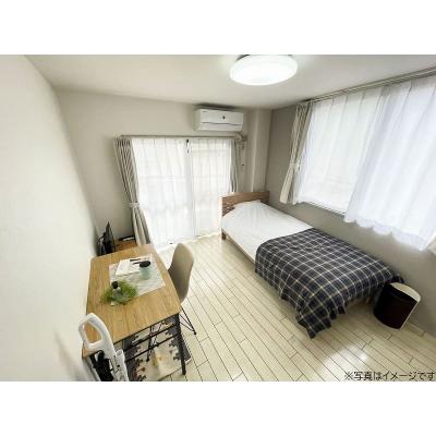 ユニオンマンスリー五反野１　201　1R・シングル☆【禁煙ルーム】角部屋＆セキュリティ面も安心のモニター付きインターホン完備！徒歩約10分にホームセンターや食料の外観画像