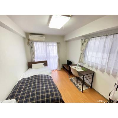 ●2026年4月8日から入居可●ユニオンマンスリー春日部１　704　1K・シングル☆【禁煙ルーム】人気の角部屋＆2面採光！バストイレ別＆温水洗浄便座完備♪デスク・チェアのあるお部屋/東武野田線の物件写真1