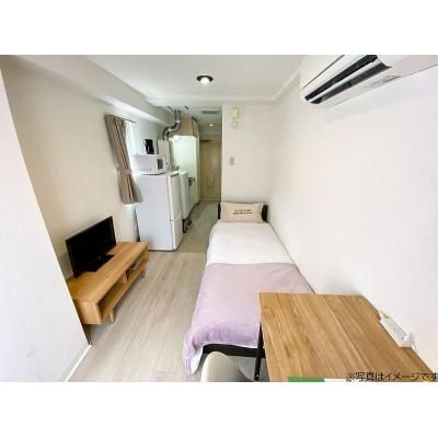 ユニオンマンスリー久我山１　303　1R・セミシングル☆◆インターネット固定回線（有線・Wi-Fi）無料の部屋◆【禁煙ルーム】人気の角部屋！デスク・チェア＆冷蔵の物件写真2