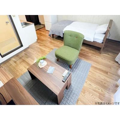 ユニオンマンスリー三軒茶屋１３　304　1R・シングル☆【禁煙ルーム】冷蔵庫や電子レンジなど生活家電完備♪ソファ・ローテーブルのあるお部屋の物件写真4
