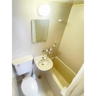 ユニオンマンスリー武蔵関１　401　1R・シングル☆【禁煙ルーム】人気の角部屋＆デスク・チェアのあるお部屋♪安心のモニター付きインターフォン＆室内洗濯機完備/早の物件写真3