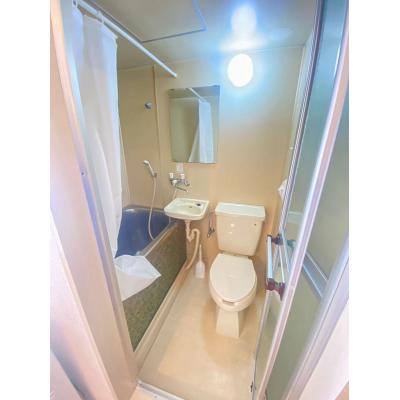 ●2026年6月3日から入居可●ユニオンマンスリー武蔵小金井３　C02　1R・セミダブル☆【禁煙ルーム】安心のモニター付きインターフォン＆室内洗濯機完備！デスク・チェアのあるお部屋の物件写真3