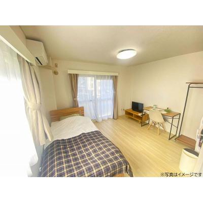 ●2026年6月4日から入居可●ユニオンマンスリー武蔵小金井３　C10　1R・シングル☆【禁煙ルーム】人気の角部屋♪安心のモニター付きインターフォン＆室内洗濯機完備！デスク・チェアのあるお部屋の物件写真1