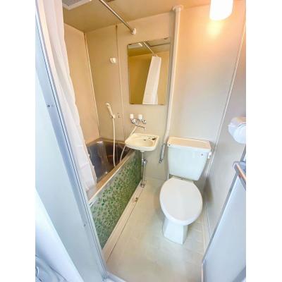 ●2026年6月4日から入居可●ユニオンマンスリー武蔵小金井３　C10　1R・シングル☆【禁煙ルーム】人気の角部屋♪安心のモニター付きインターフォン＆室内洗濯機完備！デスク・チェアのあるお部屋の物件写真3