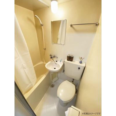 ユニオンマンスリー京王稲田堤２　105　1R・セミダブル☆【禁煙ルーム】冷蔵庫や電子レンジなど生活家電完備♪デスク・チェアのあるお部屋/都営新宿線の物件写真3