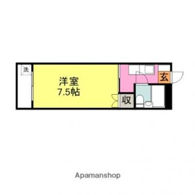 ☆岩国駅徒歩9分　☆インターネット無料　☆工場地帯近く　☆コンビニ徒歩2分　☆コインランドリー徒歩1分  I3の物件写真6