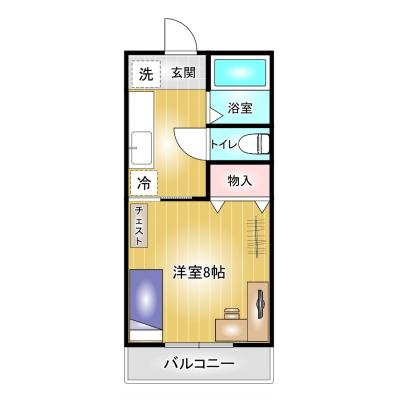 コスパだけじゃない“快適さ重視”マンスリータウン【北高崎駅徒歩８分♪】【ショッピングモール徒歩１０分♪】ＭＴ末広町Ａの物件写真6