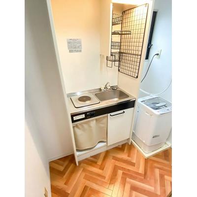 ●2026年4月18日から入居可●ユニオンマンスリー北朝霞１　301 1K・シングル☆【禁煙ルーム】人気の角部屋&2面採光♪安心の室内洗濯機＆玄関から直接居室が見えないリビングドア完備！電子レンジやたの物件写真2