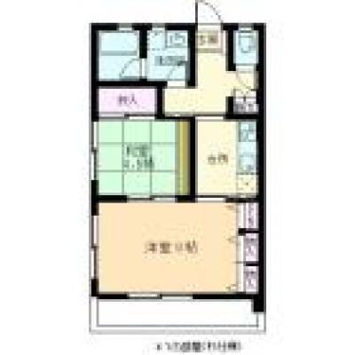 ☆広々２K☆バス・トイレ別☆鉄筋コンクリートで音安心♪　YO4の物件写真2