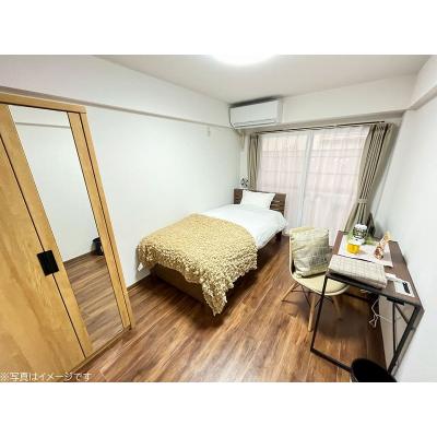 ユニオンマンスリー東村山１　105　1R・シングル☆【禁煙ルーム】安心の宅配ボックス＆モニター付きインターフォン完備♪デスク・チェア＆室内洗濯機や冷蔵庫など生活家電のあるお部屋の物件写真1