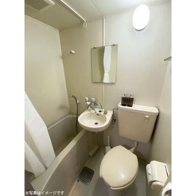 ユニオンマンスリー東村山１　202　1R・シングル☆【禁煙ルーム】安心の宅配ボックス・室内洗濯機完備！勉強やテレワーク、趣味の時間などワークスペースにおすすめデスク・チェアなど生活家電のあるお部屋の物件写真2