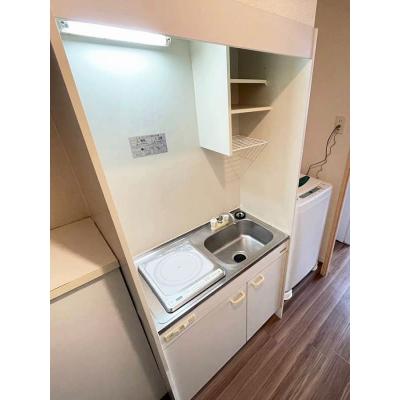 ユニオンマンスリー八王子５　206　1K・シングル☆【禁煙ルーム】安心のモニター付きインターフォン＆室内洗濯機完備！デスク・チェアのあるお部屋の物件写真2