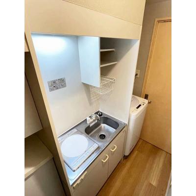 ユニオンマンスリー八王子５　212　1K・シングル☆【禁煙ルーム】人気の角部屋♪デスク・チェアのあるお部屋！安心のモニター付きインターフォン＆室内洗濯機完備の物件写真2