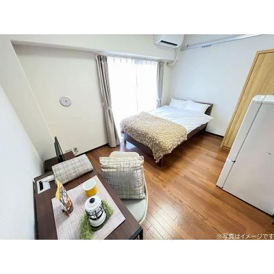 ●2026年2月6日から入居可●ユニオンマンスリー八王子１０　205　1K・セミダブル☆【禁煙ルーム】勉強やテレワークにおすすめデスク・チェアのあるお部屋♪安心の建物AL＆モニター付きインターフォン＆の物件写真1