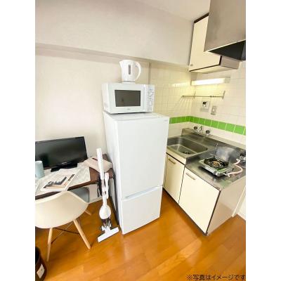 ユニオンマンスリー聖蹟桜ヶ丘５　802　1R・セミシングル☆【禁煙ルーム】デスク・チェアのあるお部屋♪安心の宅配ボックス＆モニター付きインターフォン＆室内洗濯機完備/駅前から帝京大学八王子キャンパスへの物件写真4