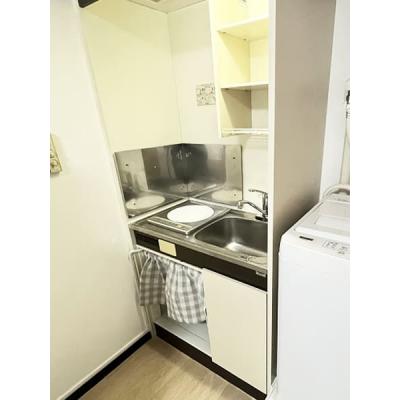ユニオンマンスリー新川崎２　306　1R・シングル☆【禁煙ルーム】安心のモニター付きインターフォン＆室内洗濯機完備！デスク・チェアのあるお部屋/慶應義塾大学矢上キャンパスへ徒歩通学の物件写真2