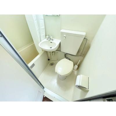 ユニオンマンスリー宮崎台２　404　1K・シングル☆【禁煙ルーム】安心の建物AL・室内洗濯機完備！2ドア冷蔵庫や電子レンジなど生活家電＆デスク・チェアのあるお部屋の物件写真3