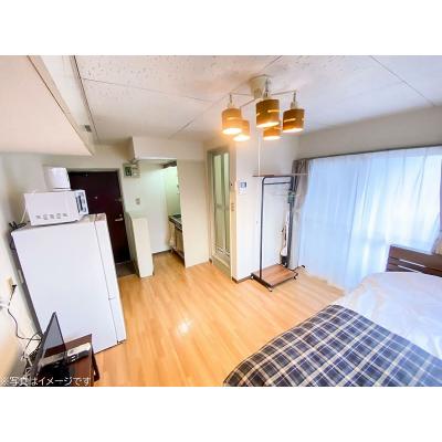 ユニオンマンスリー京王稲田堤５　402　1R・シングル☆【禁煙ルーム】人気の角部屋＆モニター付きインターフォン完備♪2ドア冷蔵庫などの生活家電＆デスク・チェアのあるお部屋の外観画像