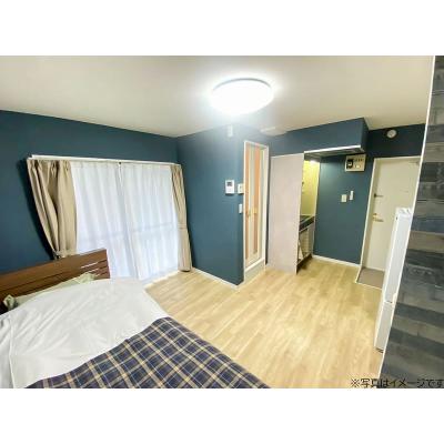 ユニオンマンスリー京王稲田堤６　102　1R・シングル☆【禁煙ルーム】デスク・チェア完備♪たっぷり収納2ドア冷蔵庫や電子レンジなど生活家電のあるお部屋の外観画像