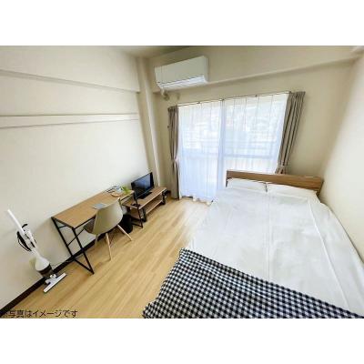 ユニオンマンスリー百合ヶ丘３　407　1R・セミダブル☆【禁煙ルーム】安心の建物AL＆室内洗濯機完備/デスク・チェア＆2ドア冷蔵庫や電子レンジなど生活家電のあるお部屋の物件写真1