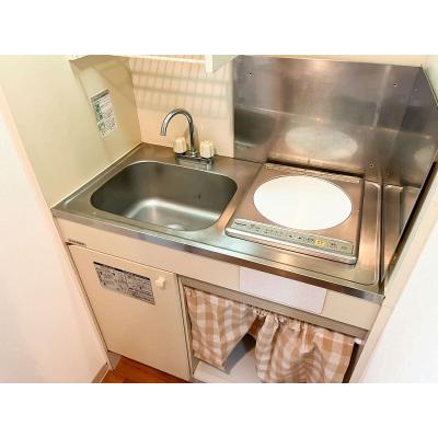 ユニオンマンスリー西横浜５　408　1K・シングル☆【禁煙ルーム】人気の角部屋♪安心の建物AL・室内洗濯機完備！デスク・チェア＆冷蔵庫や電子レンジなど生活家電のあるお部屋の物件写真2