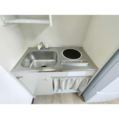 ユニオンマンスリー横浜・白楽５　407　1R・シングル☆◆インターネット固定回線（有線）無料の部屋◆【禁煙ルーム】洗濯機や冷蔵庫など生活家電のあるお部屋♪安心の宅配ボックス＆モニター付きインターフォンの物件写真3