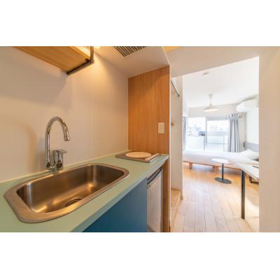 無垢床の洗練されたプレーンな空間【池袋まで1駅】デザイナーズマンスリー［goodroom residence 要町］（406）の物件写真3